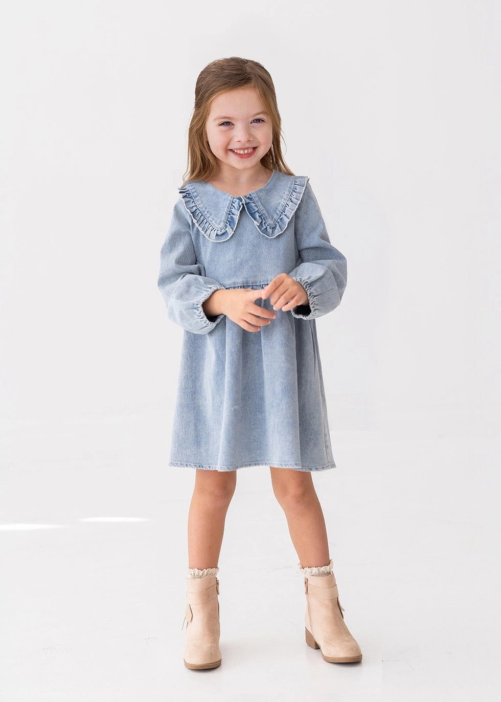 Denim Days Long Sleeve Dress