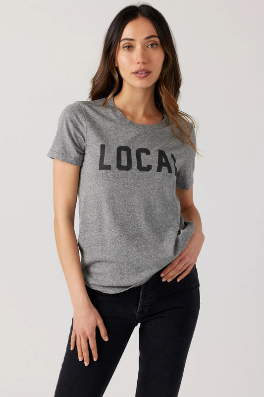 Sol Angeles, Local Crew T-Shirt Tee in Heather Grey - Boutique Dandelion