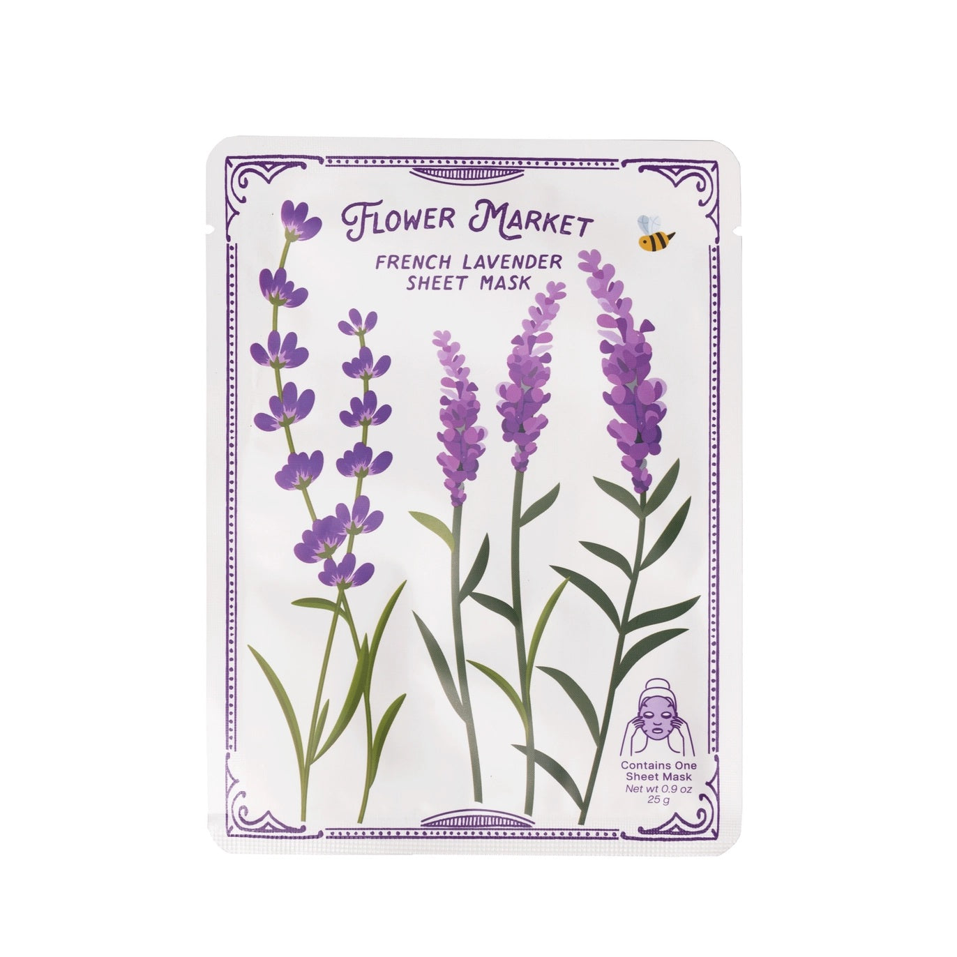 French Lavender Sheet Mask – Natural, Soothing, Paraben-Free