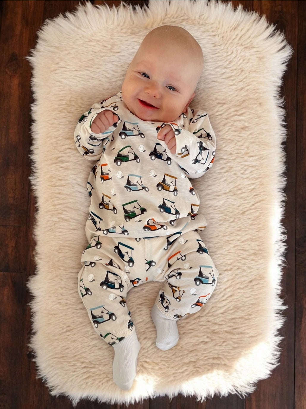 Golf Cart Organic Long Sleeve Tee & Pant Set