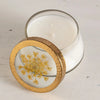 Rosy Rings, Harvest Pumpkin Pressed Floral Candle