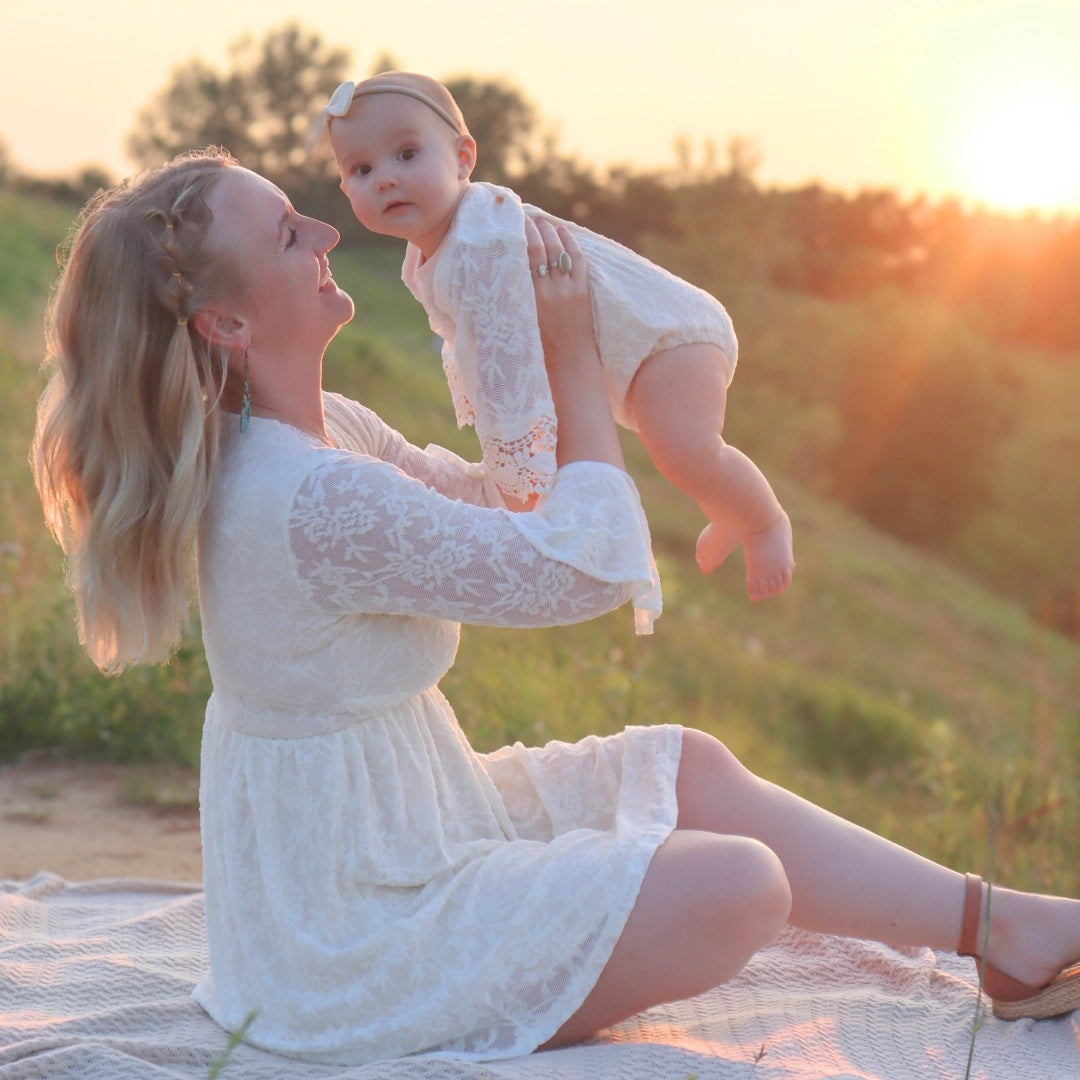 Mommy & Me Ivory Lace Dress - Infant