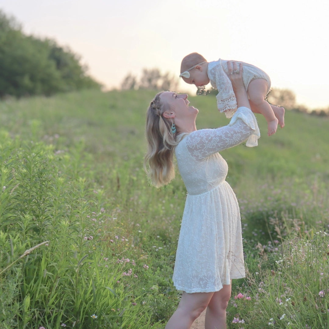 Mommy & Me Ivory Lace Dress - Infant