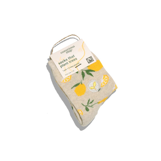 Conscious Step, Kids' Socks That Plant Trees - Lemon Squeezy