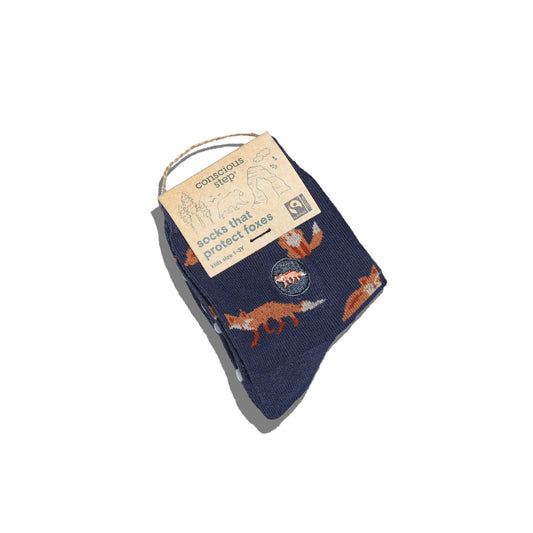 Conscious Step, Kids' Socks That Protect Foxes - Feelin' Foxy - Boutique Dandelion