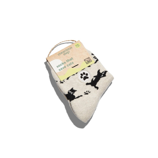 Conscious Step, Kids' Socks That Save Cats - Prancing Paws