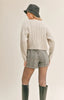 Sage The Label, Rhia Cropped Sweater Cardigan