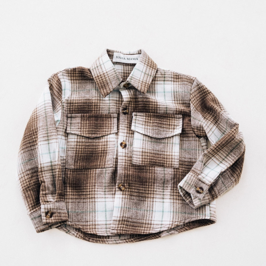 Family Matching Lightweight Brown Flannel - Child