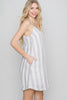 Allie Rose, Linen Stripe Shift Dress