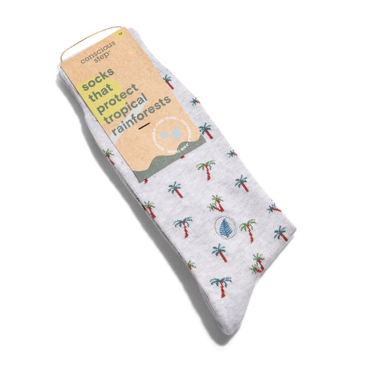 Conscious Step, Socks that Protect Tropical Rainforests - Windy Palm Trees - Boutique Dandelion