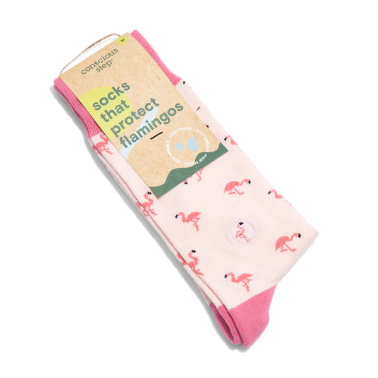 Conscious Step, Socks That Protect Flamingos - Flamboyant Flamingos - Boutique Dandelion