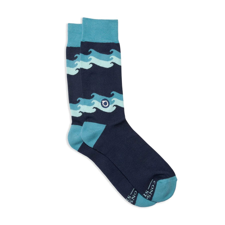 Conscious Step, Socks that Protect Oceans - Rolling Waves - Boutique Dandelion