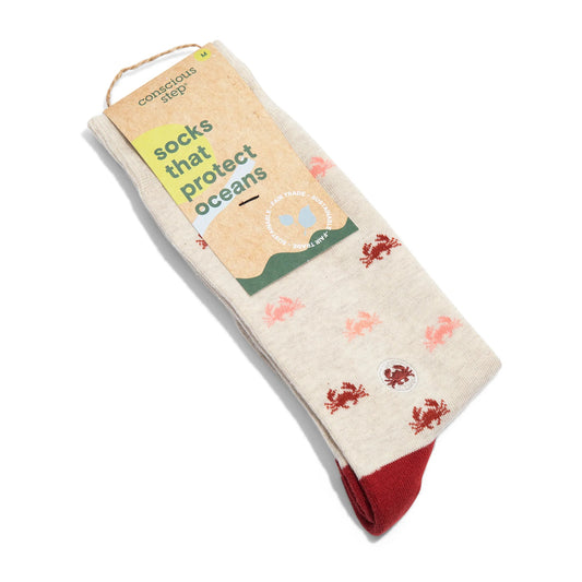 Conscious Step, Socks That Protect Oceans - Colorful Crabs
