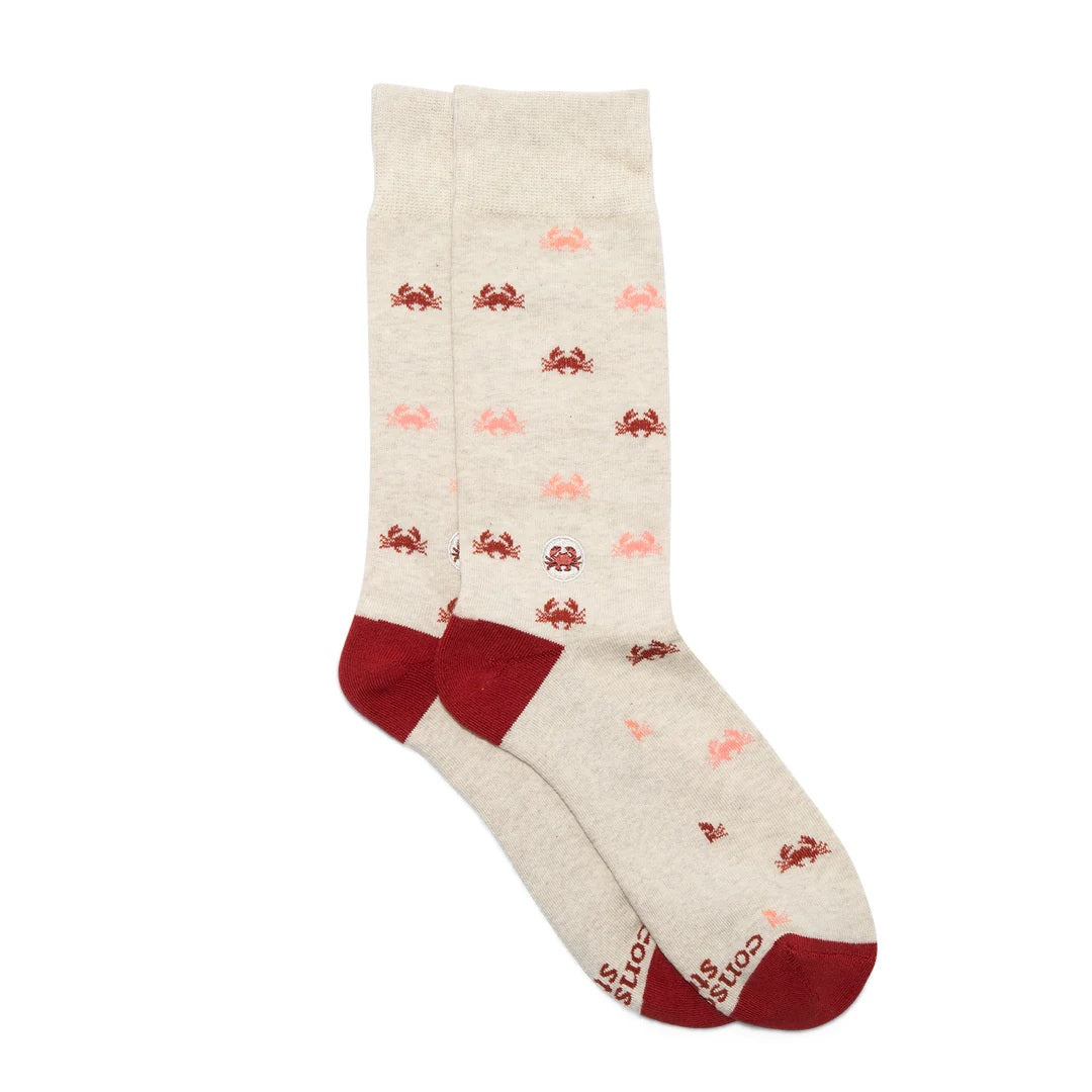 Conscious Step, Socks That Protect Oceans - Colorful Crabs