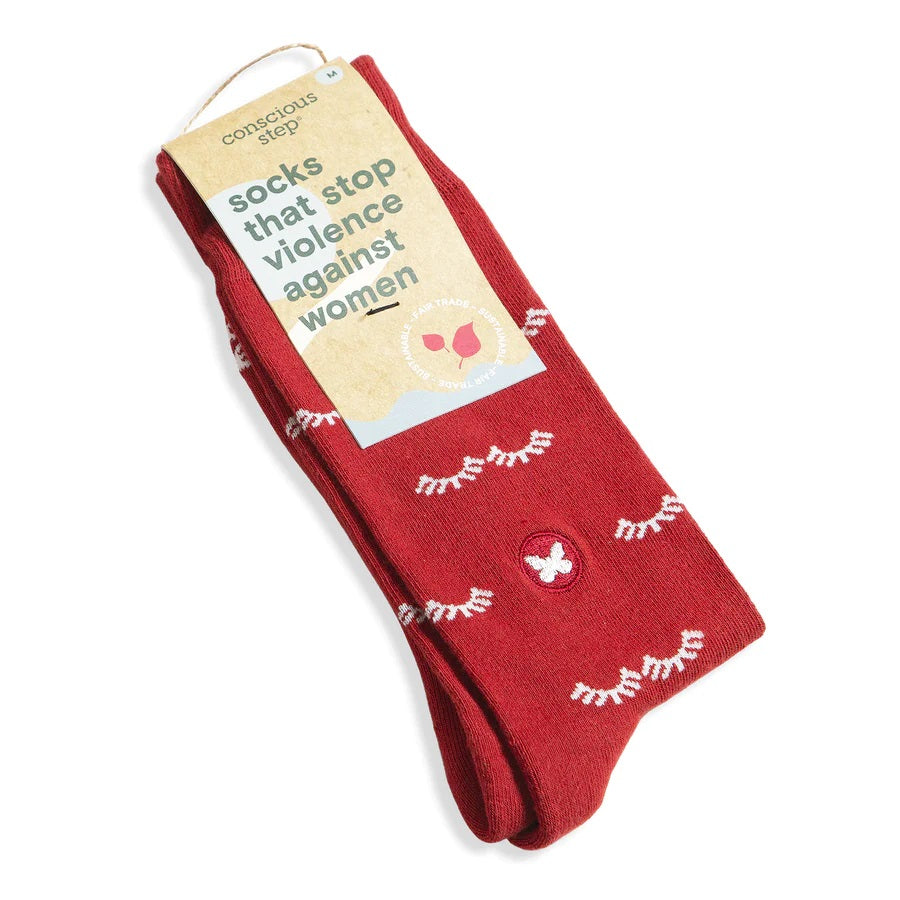 Conscious Step, Socks that Stop Violence Against Women - Bat An Eye - Boutique Dandelion