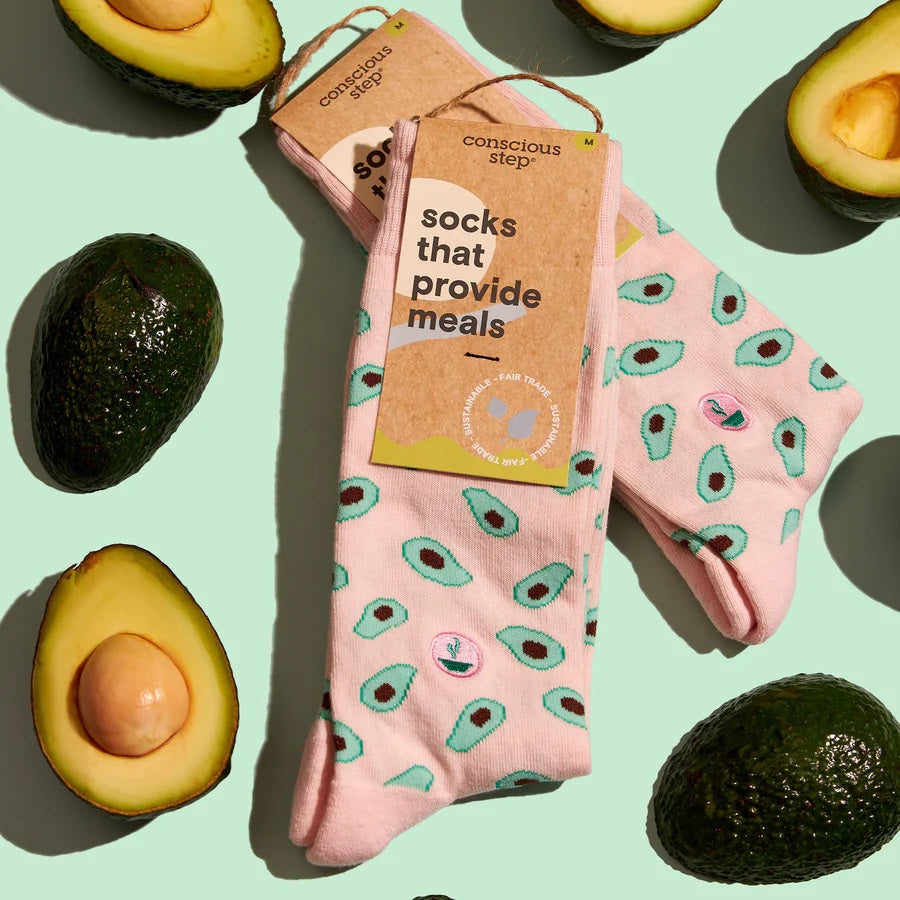 Conscious Step, Socks that Provide Meals - Friendly Avocados - Boutique Dandelion