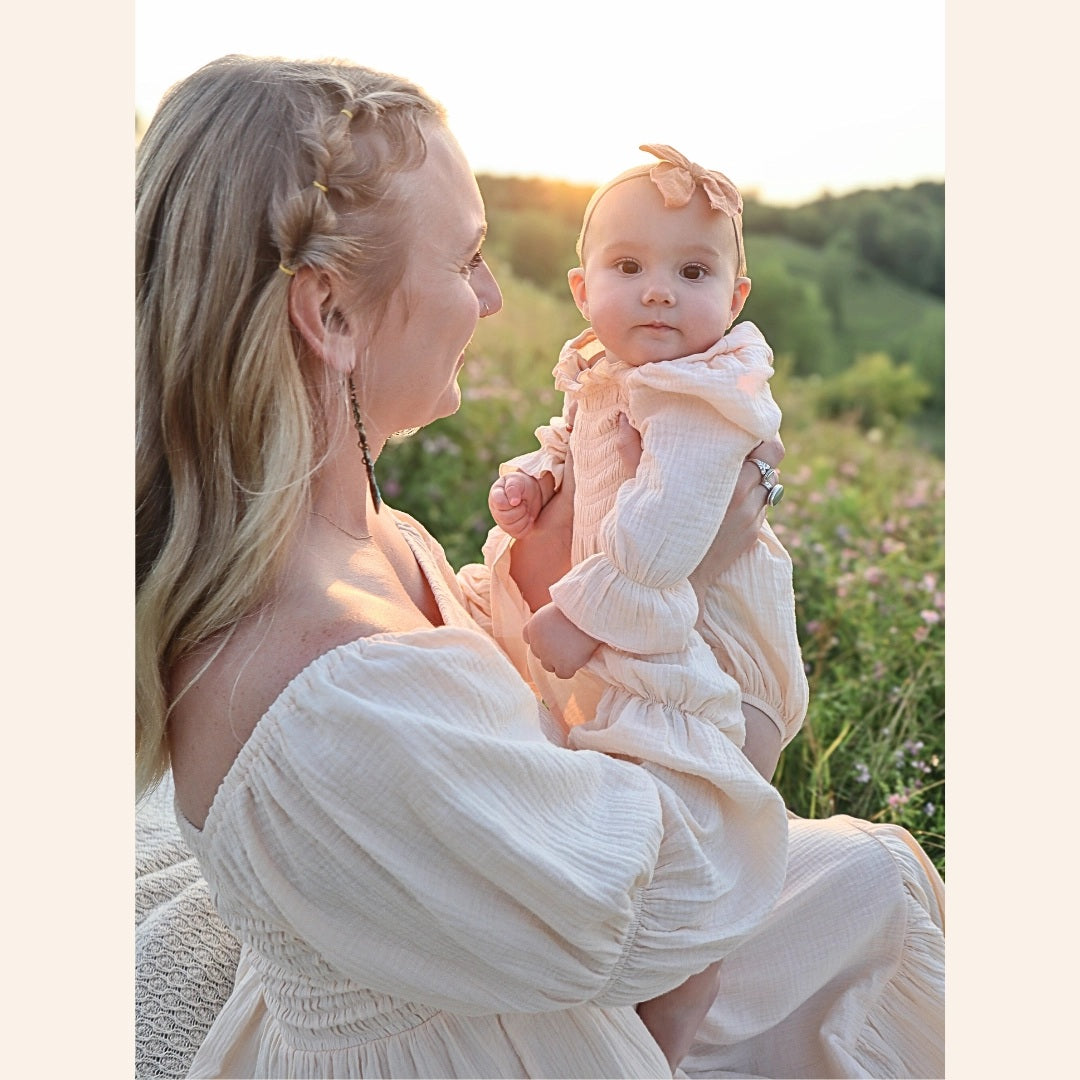 Mommy & Me Muslin Puffed Sleeve Dress - Infant