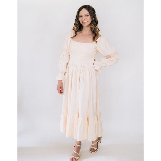 Mommy & Me Muslin Puffed Sleeve Dress - Women