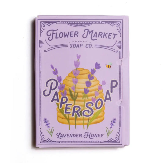 Paper Soap – Lavender Honey Scent, Travel Size, 50 Sheets