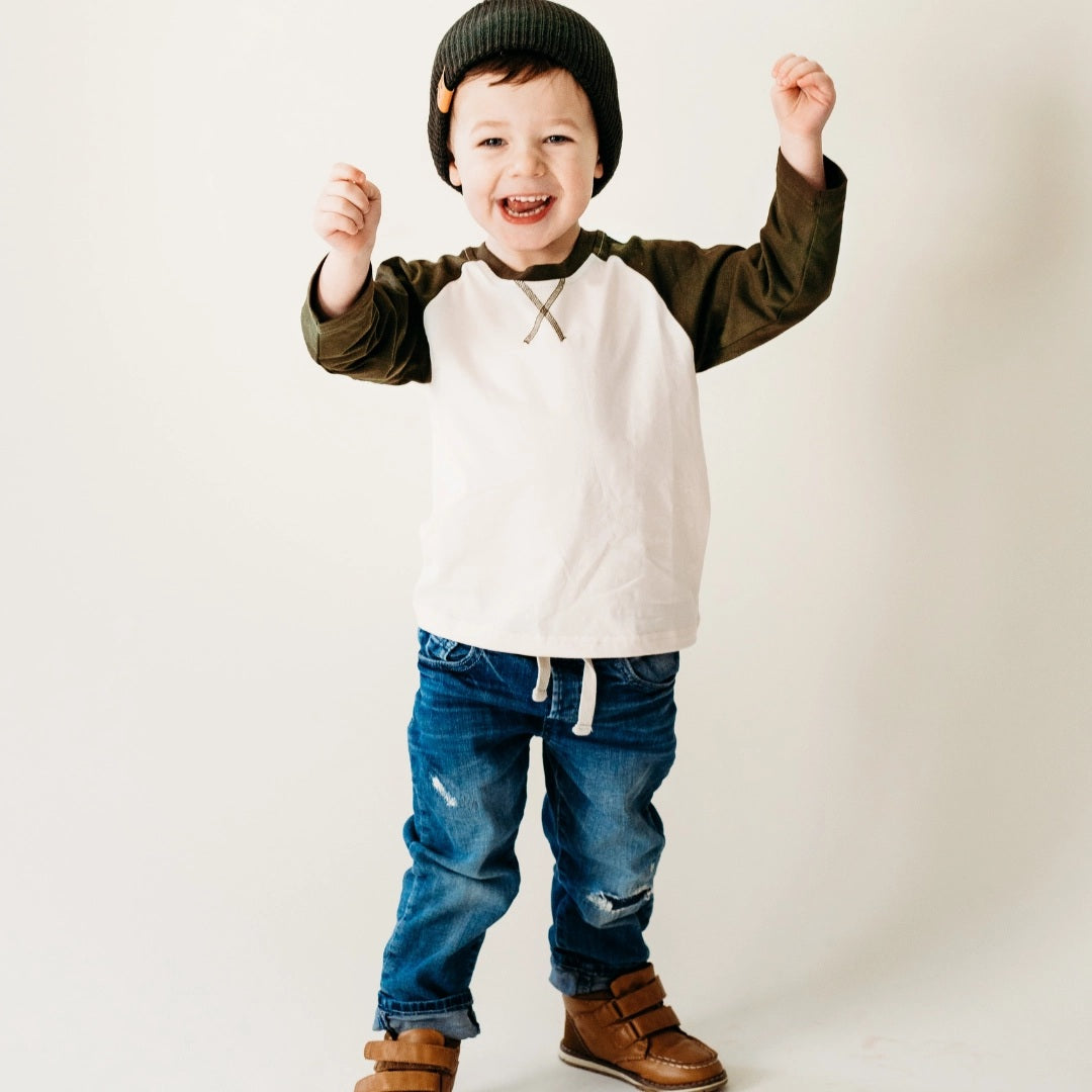 Kids' Raglan Baseball Tee