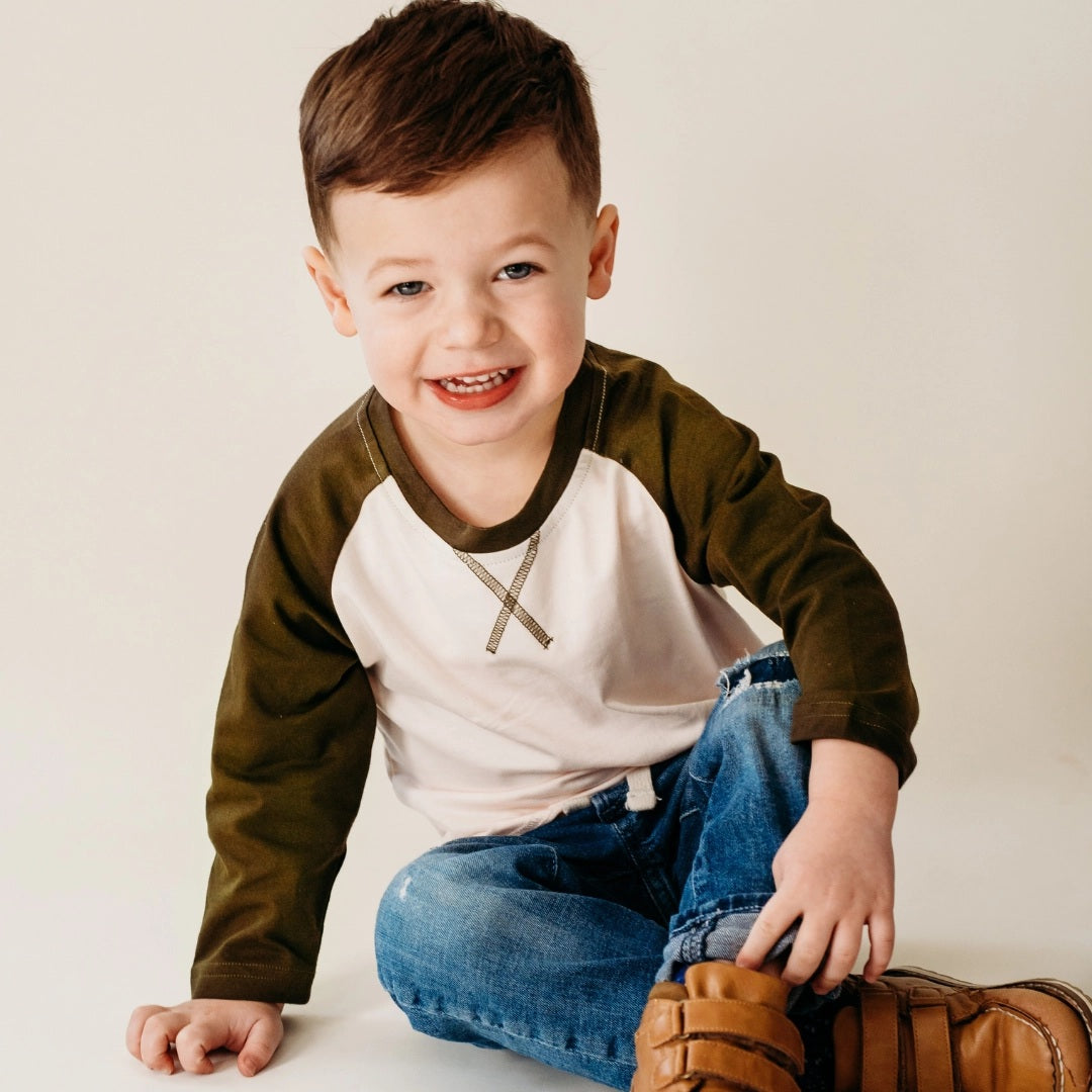 Kids' Raglan Baseball Tee