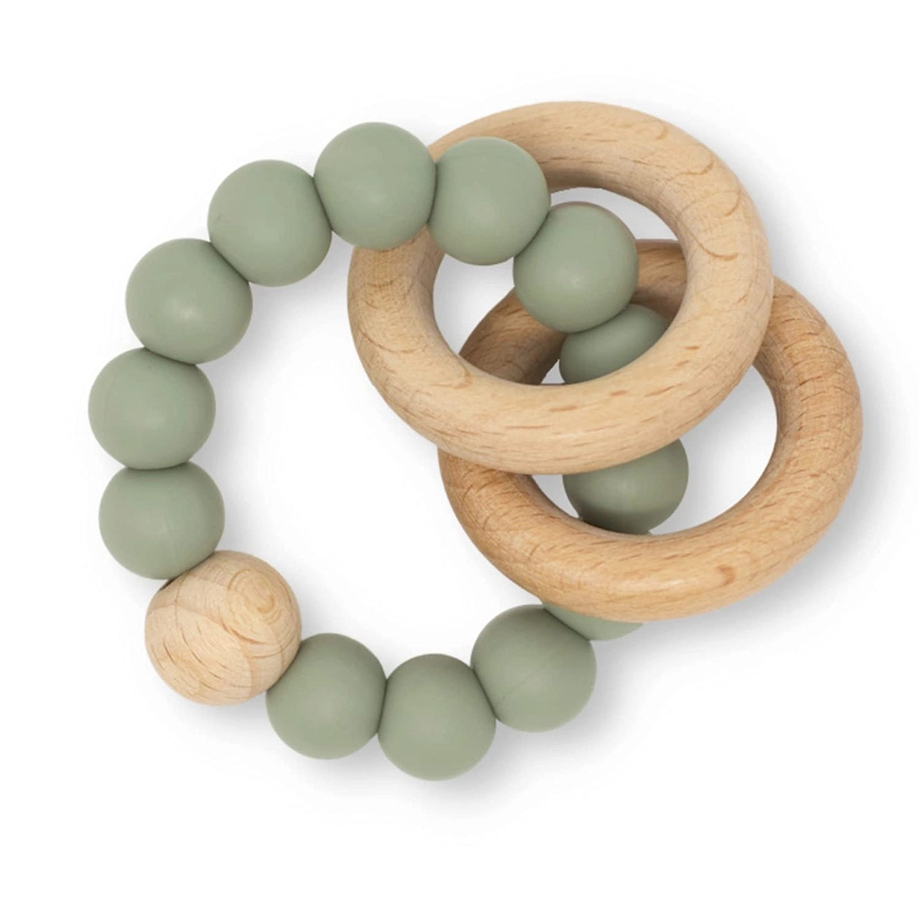 Wood + Silicone Teether Ring