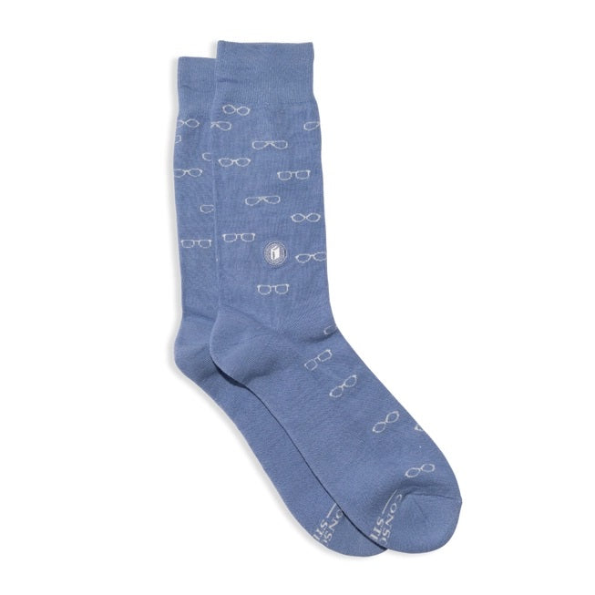 Conscious Step, Socks That Give Books - Blue Glasses
