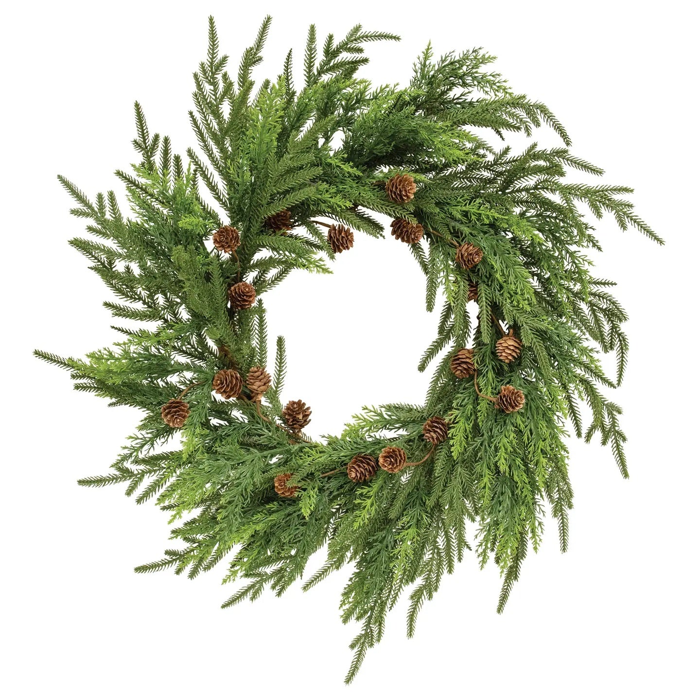 Soft Needle Pine & Cones Wreath