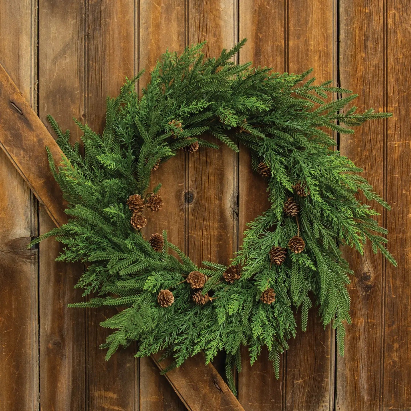 Soft Needle Pine & Cones Wreath