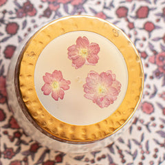 Rosy Rings, Spicy Apple Pressed Floral Candle