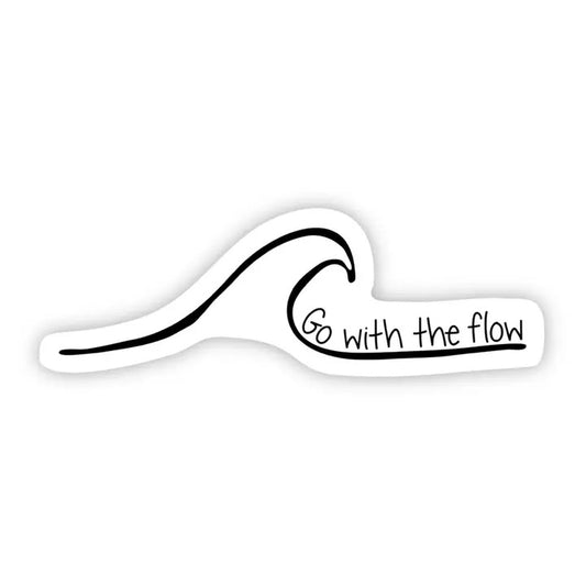Big Moods, Wave Go with the Flow Vinyl Sticker