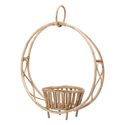 Bloomingville, Handwoven Rattan Hanging Planter or Sitting Plant Stand - Boutique Dandelion