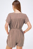 Allie Rose, Button Down Belted Romper