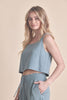 Allie Rose, Linen Square Neck Tank