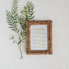 Hand-Woven Rattan Photo Frame