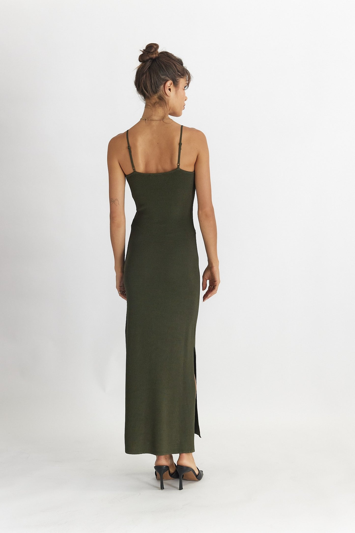 All : Row, The Francine Dress in Olive - Boutique Dandelion