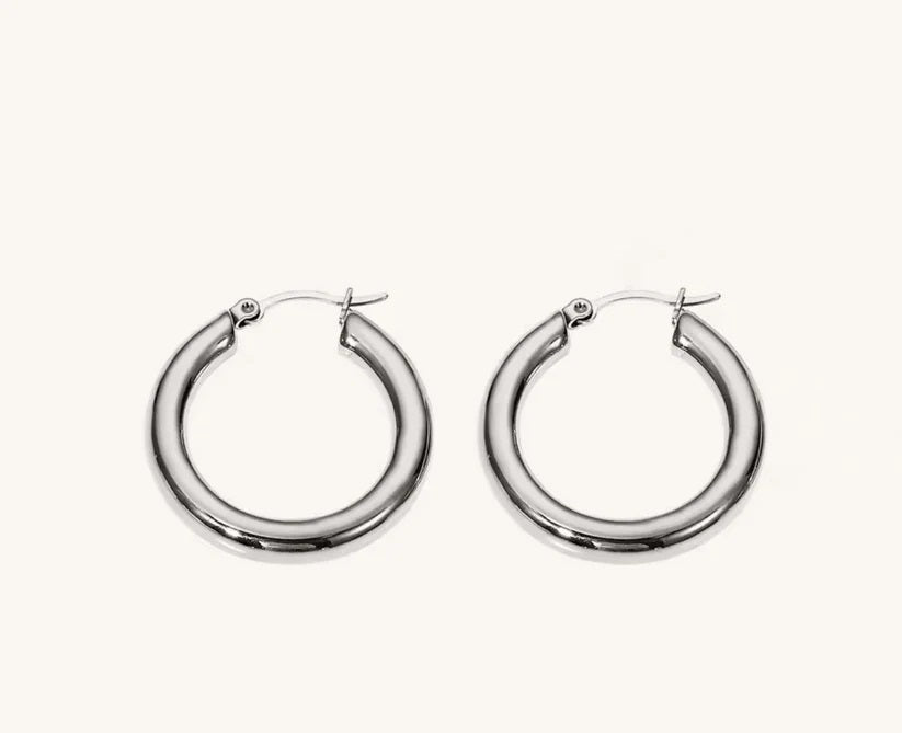 Aces x Spades, Jule Round Hoop Earrings