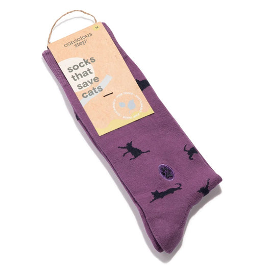 Conscious Step, Socks That Save Cats - Curious Cats - Boutique Dandelion