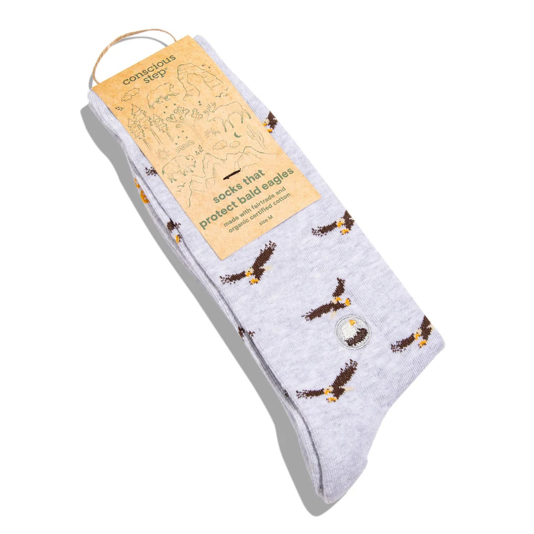 Conscious Step, Socks That Protect Bald Eagles - Soaring Eagles