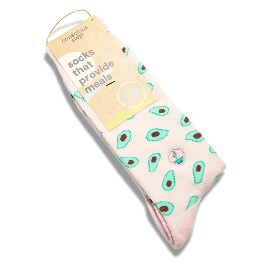 Conscious Step, Socks that Provide Meals - Friendly Avocados - Boutique Dandelion