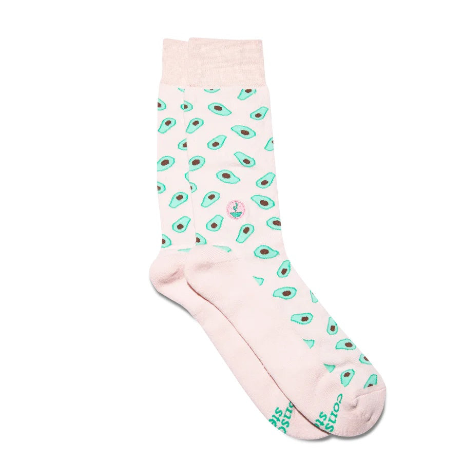 Conscious Step, Socks that Provide Meals - Friendly Avocados - Boutique Dandelion