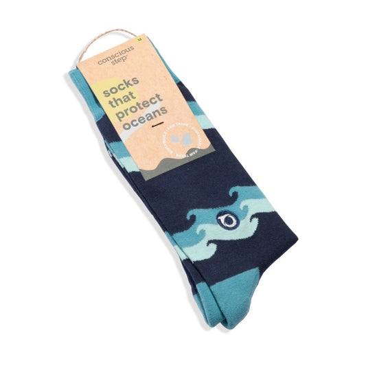 Conscious Step, Socks That Protect Oceans - Rolling Waves - Boutique Dandelion