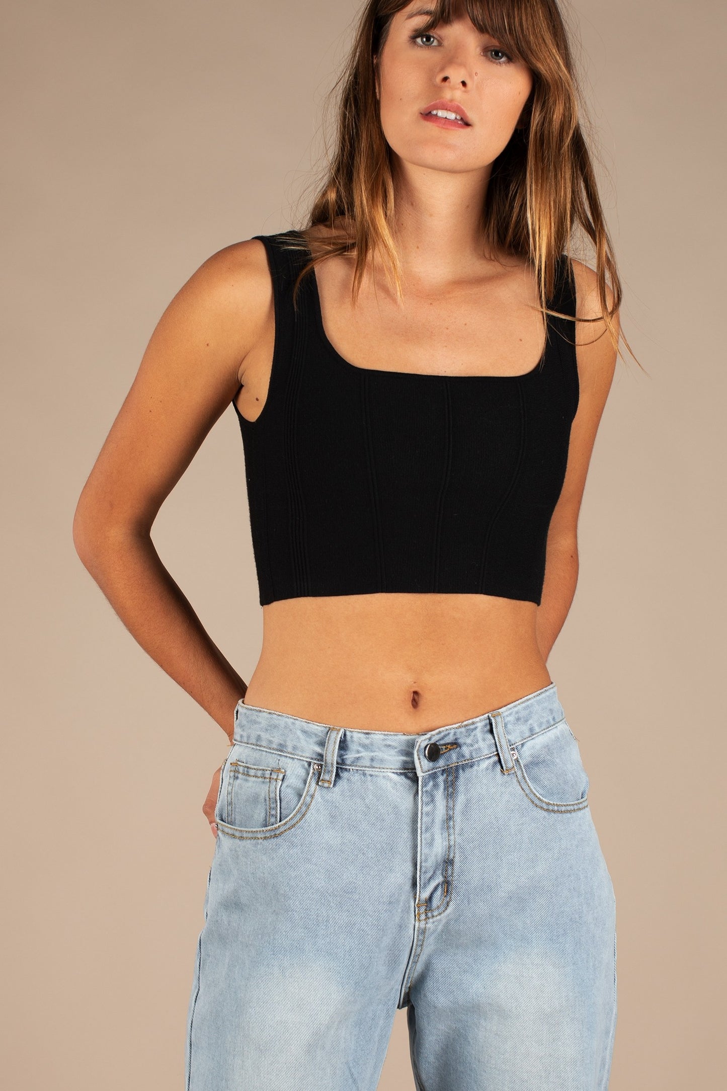 All : Row, The Millie Top in Black - Boutique Dandelion