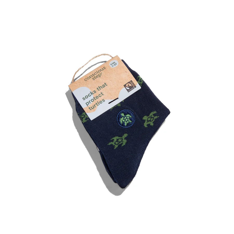 Conscious Step, Kids' Socks That Protect Turtles - Friendly Turtles