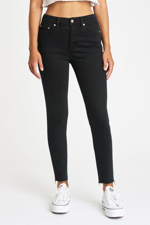 Daze Denim, Moneymaker High Rise Vintage Skinny in 1AM Black - Boutique Dandelion