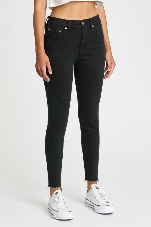 Daze Denim, Moneymaker High Rise Vintage Skinny in 1AM Black - Boutique Dandelion