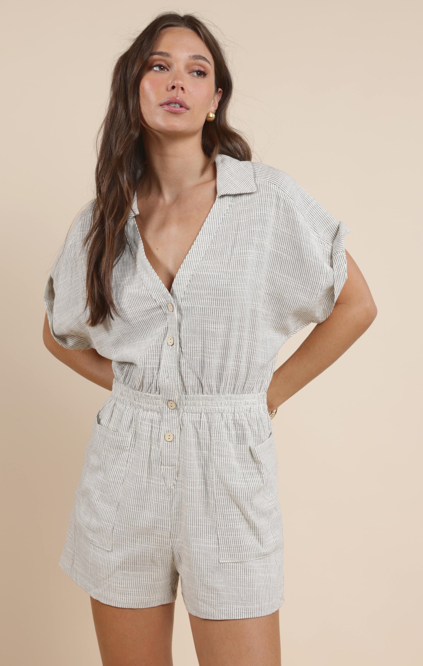 Sadie & Sage, Mojave Buttoned Romper