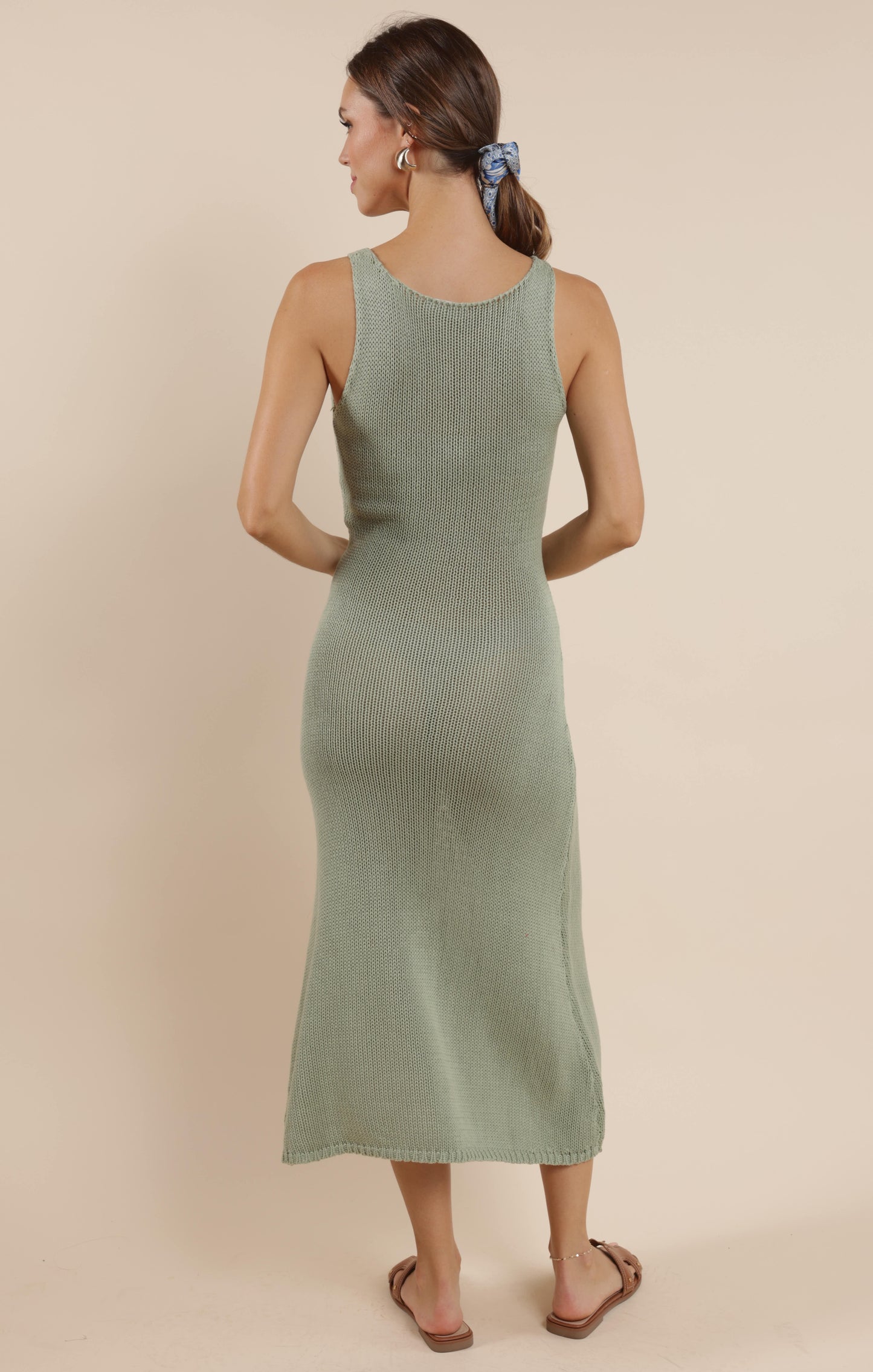 Sage The Label, The Breeze Open Knit Detail Sweater Dress