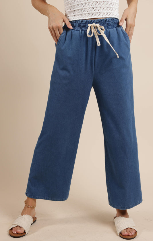Sage The Label, Wanderwave Super Stretch Denim Wideleg Pant