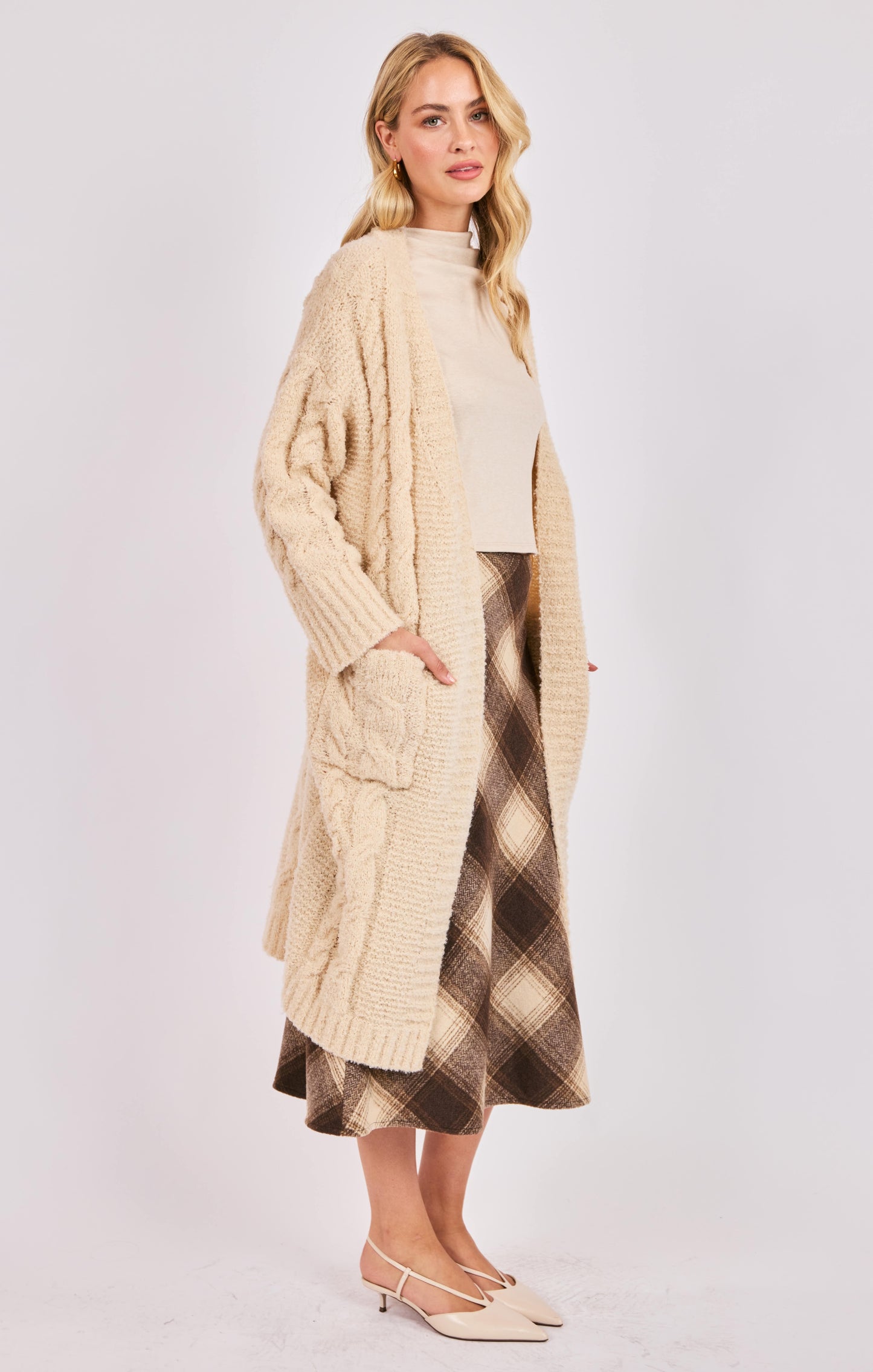 Lenora Open Front Duster Cardi